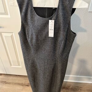 White House Black Market Charcoal Midi Dress